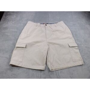 Chaps Cargo Shorts Men's Size 40 Ivory/Cream 100% Cotton‎